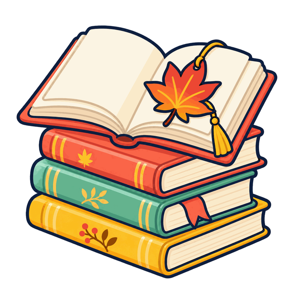 読書の秋の無料イラスト