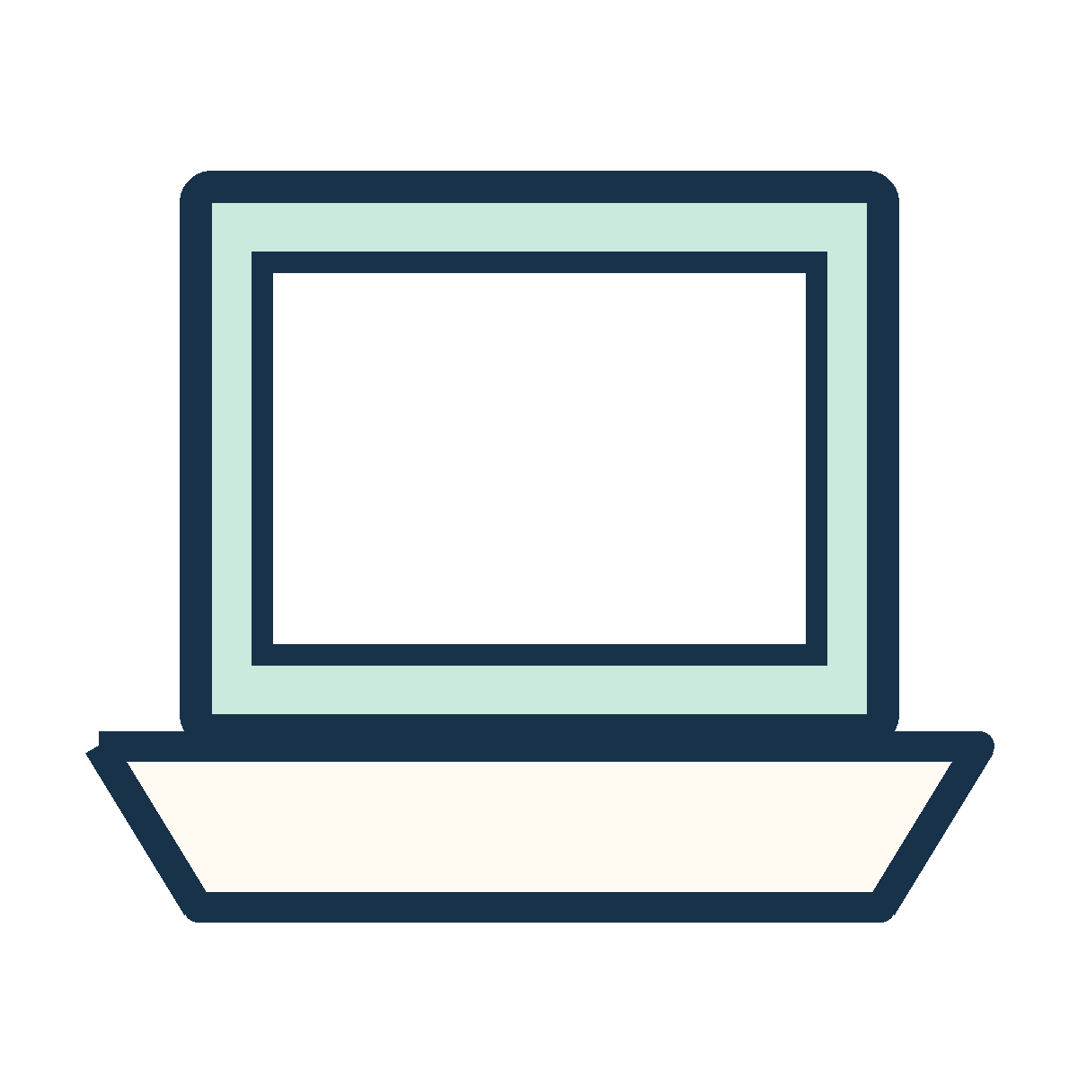 パソコン作業の無料透過PNGイラスト