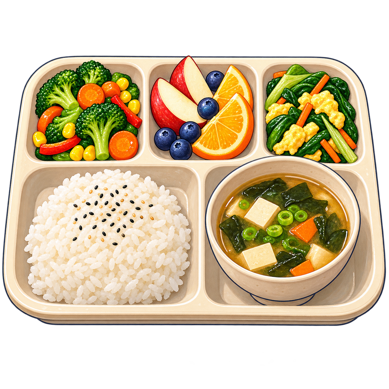 学校給食の無料イラスト