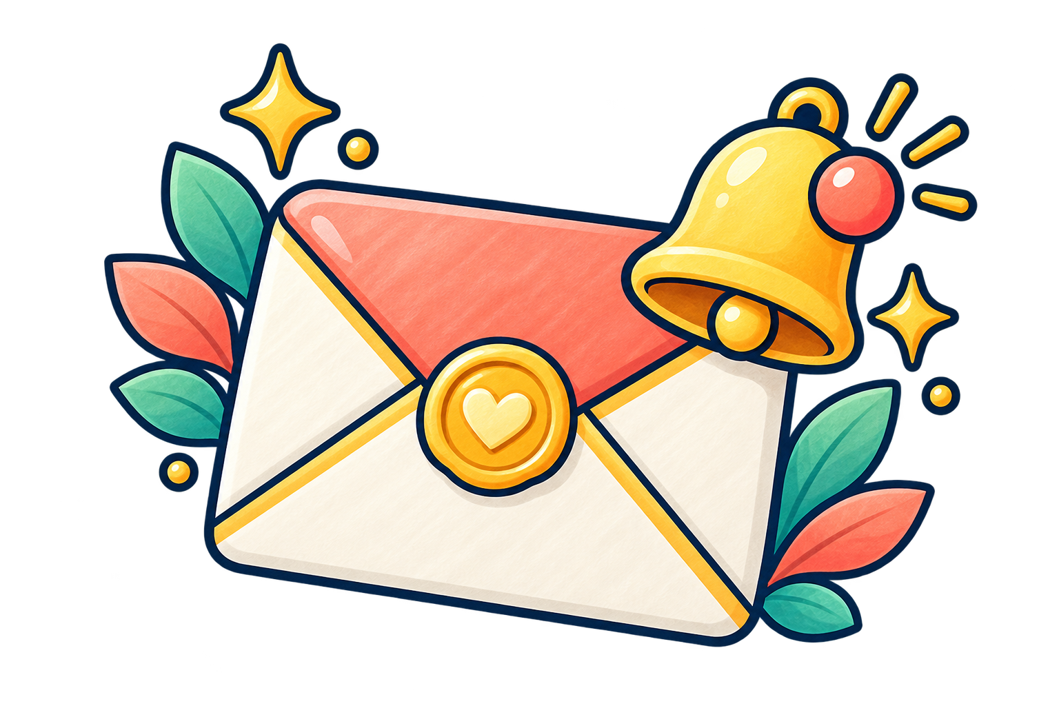 メールでお問い合わせの無料イラスト