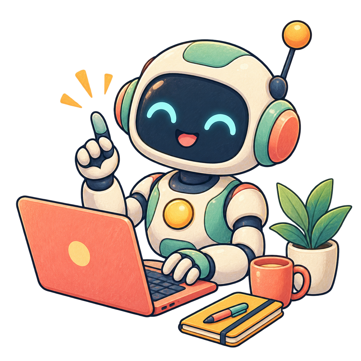 AIアシスタントの無料イラスト