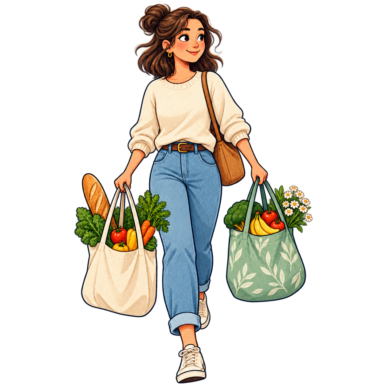 買い物の無料イラスト
