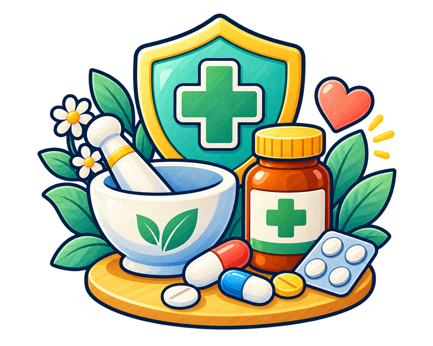 薬局・調剤の無料イラスト