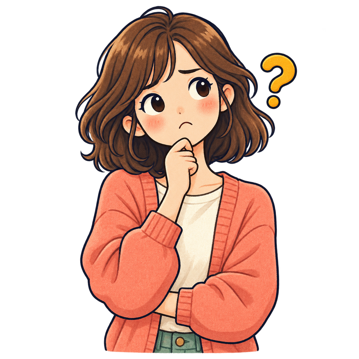 困っている人の無料イラスト