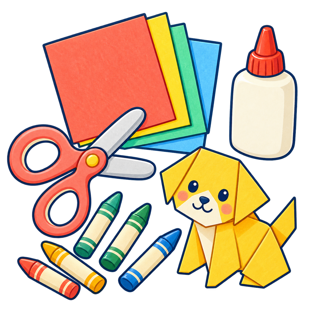 工作・図工の無料イラスト