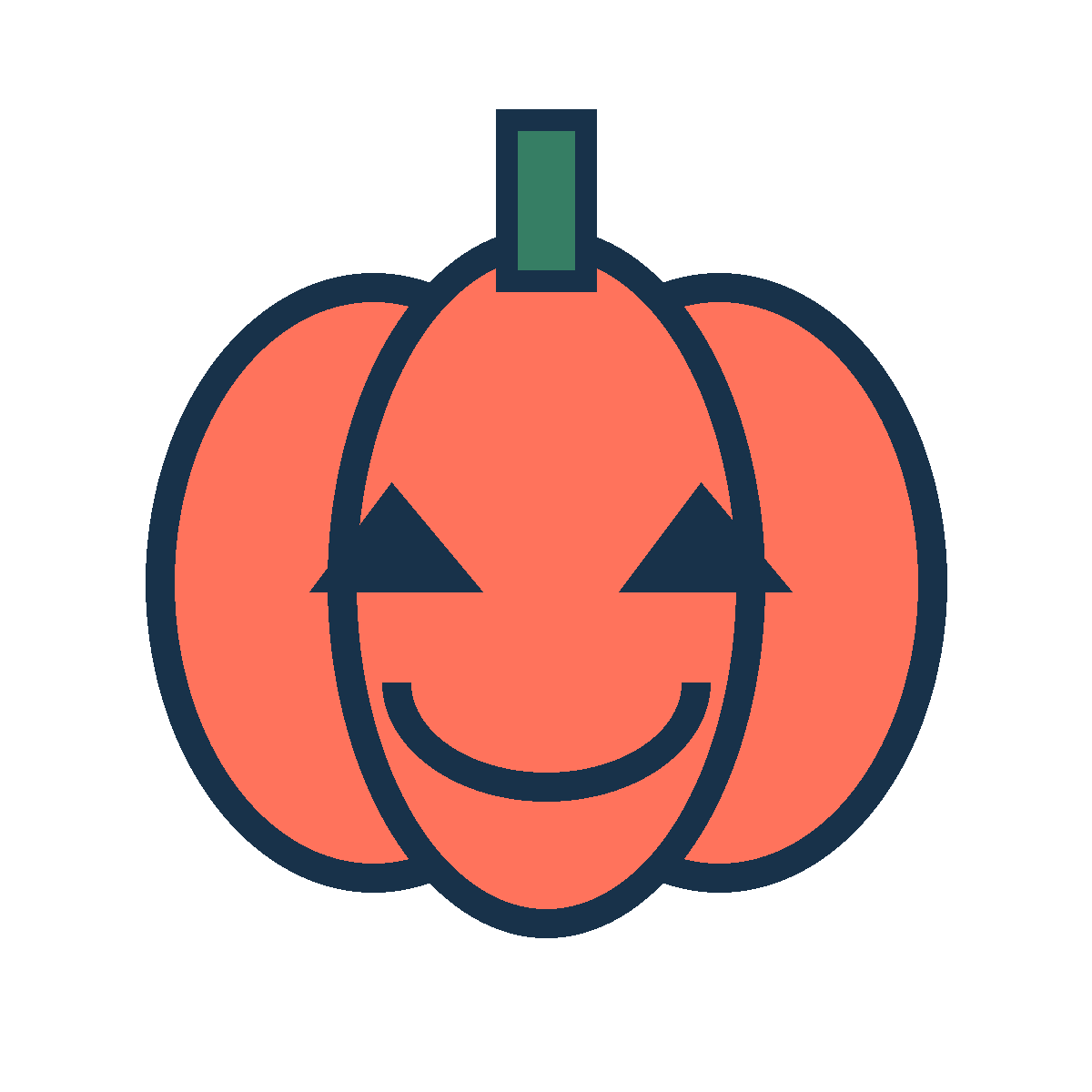 ハロウィンかぼちゃの無料透過PNGイラスト