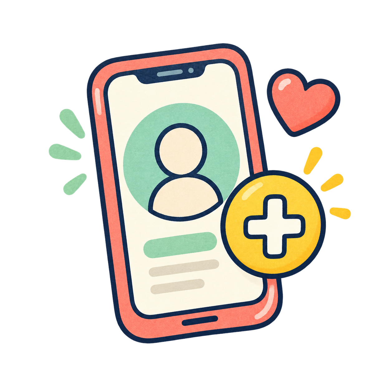 フォローお願いしますの無料透過PNGイラスト